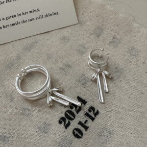 Wholesale 925 Sterling Silver Bow Ear Cuff & Ring