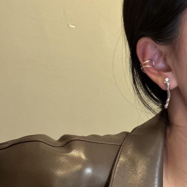 Wholesale 925 Sterling Silver Double Layer Ear Cuff - Image 5
