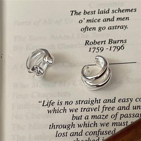 Wholesale 925 Sterling Silver C-shaped Ear Cuff - Image 2