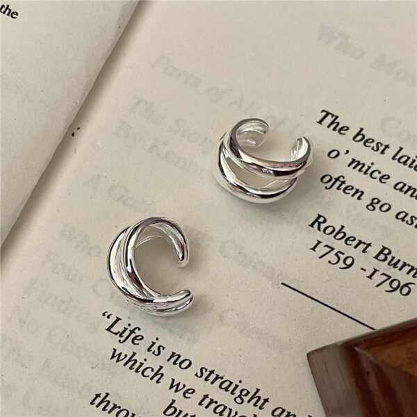 Wholesale 925 Sterling Silver C-shaped Ear Cuff - Image 3