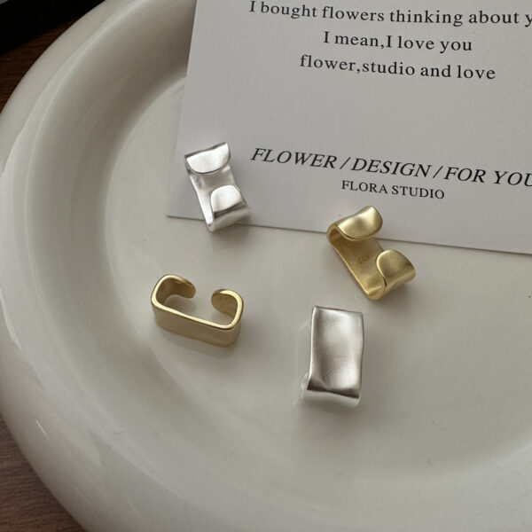 Wholesale 925 Sterling Silver Matte Ear Cuff