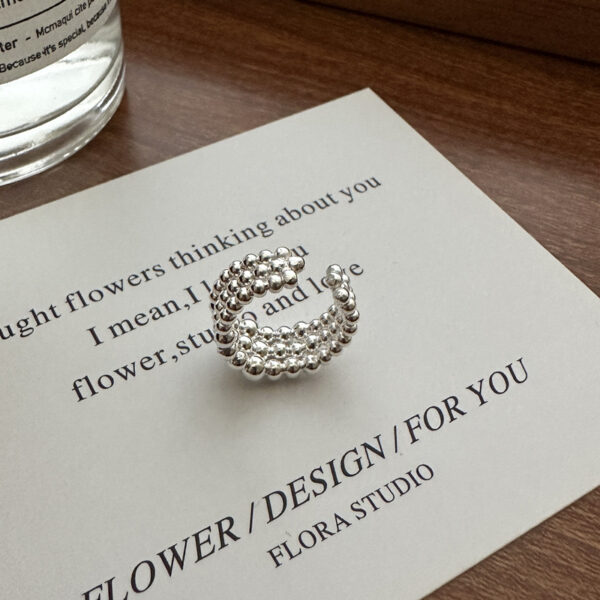 Wholesale 925 Sterling Silver Rotating Bead Ear Cuff - Image 2