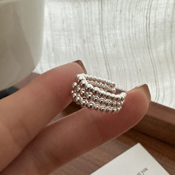 Wholesale 925 Sterling Silver Rotating Bead Ear Cuff - Image 3