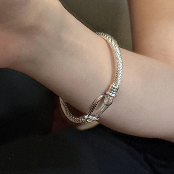 Wholesale 925 Sterling Silver Horseshoe Bangle - Image 6