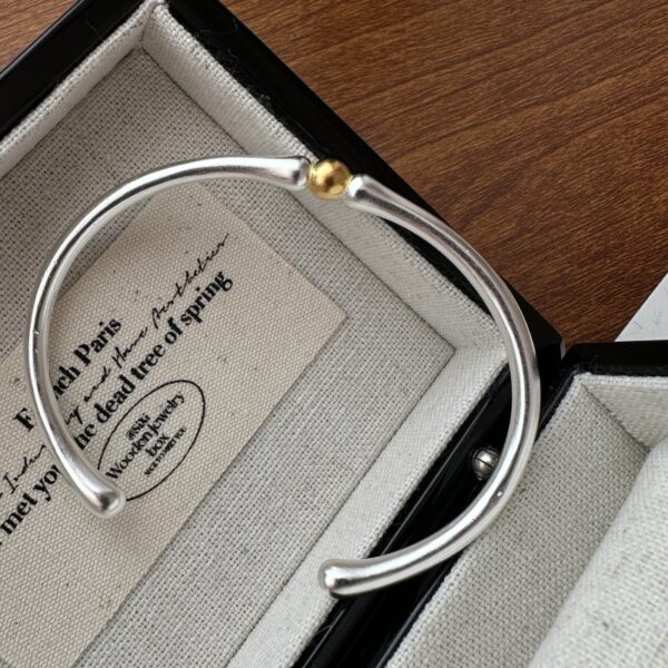 Wholesale 925 Sterling Silver Gold and Silver Bangle