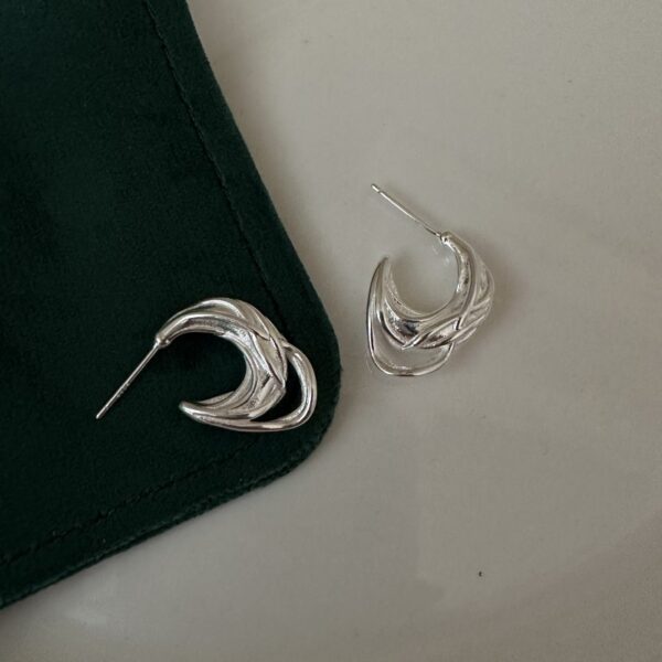 Wholesale 925 Sterling Silver Hollow Earrings - Image 2