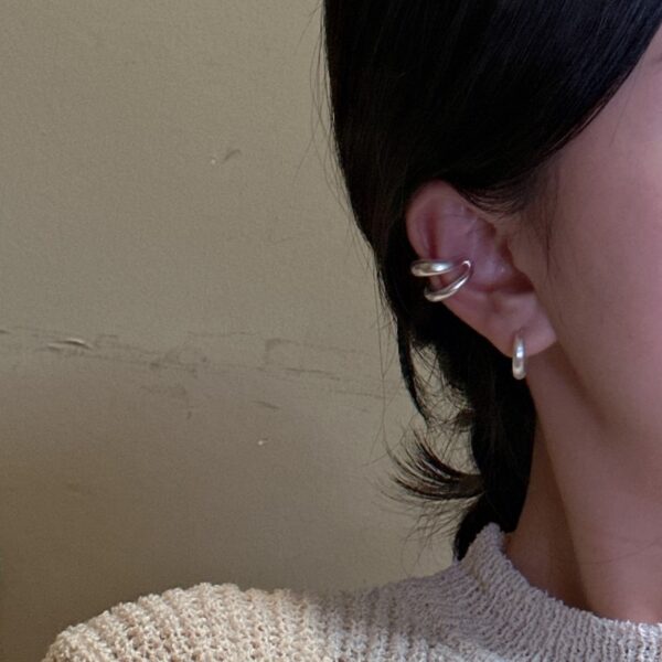Wholesale 925 Sterling Silver Matte Ear Cuff - Image 4