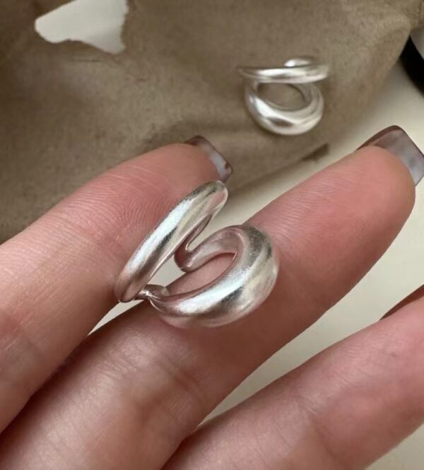 Wholesale 925 Sterling Silver Matte Ear Cuff - Image 3