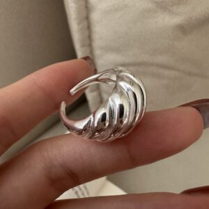 Wholesale 925 Sterling Silver Croissant Ring
