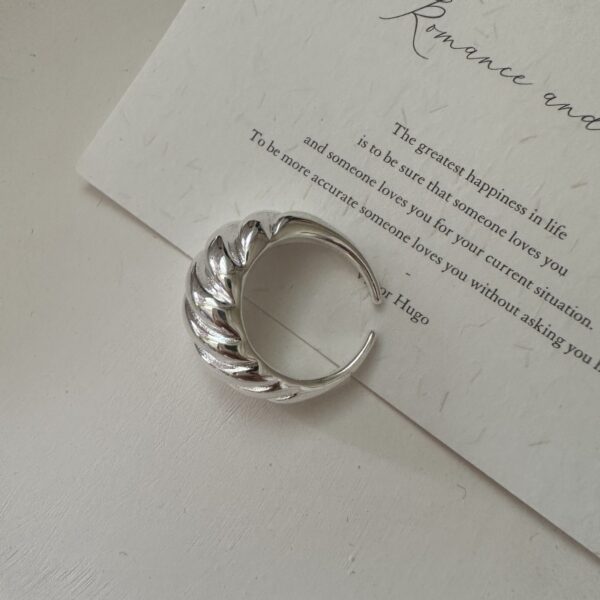 Wholesale 925 Sterling Silver Croissant Ring - Image 2