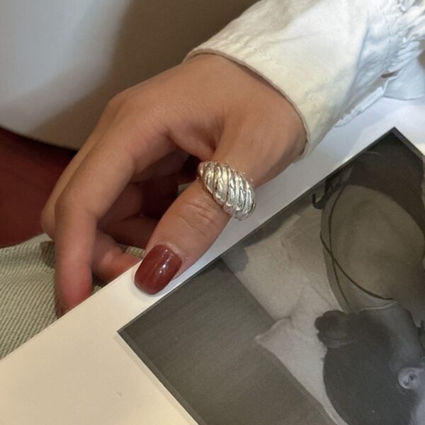 Wholesale 925 Sterling Silver Croissant Ring - Image 6