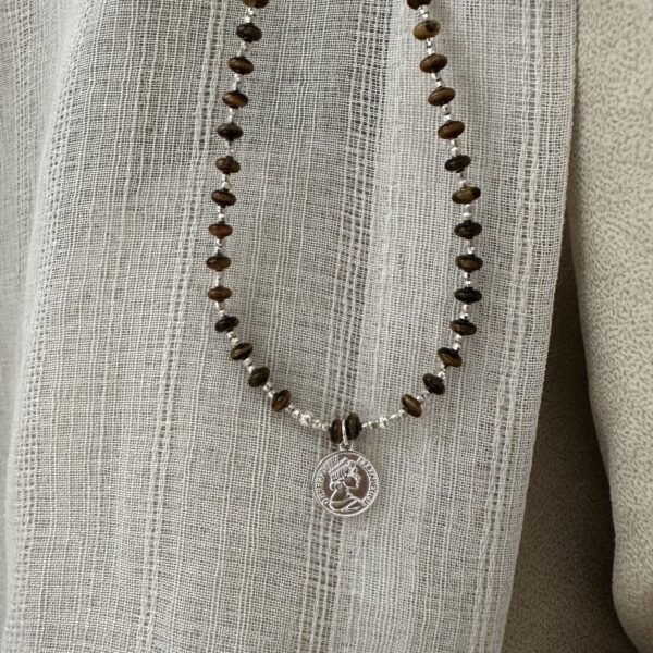 Wholesale 925 Sterling Silver Maillard Portrait Necklace - Image 2