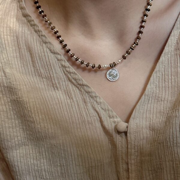 Wholesale 925 Sterling Silver Maillard Portrait Necklace - Image 5