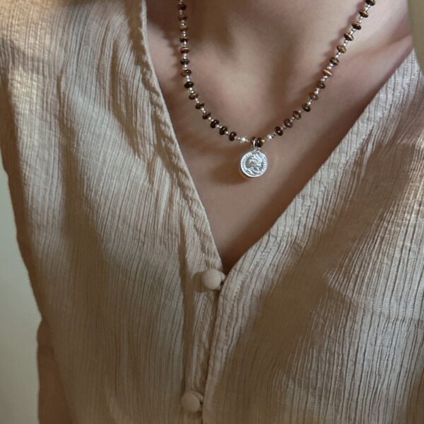 Wholesale 925 Sterling Silver Maillard Portrait Necklace - Image 6