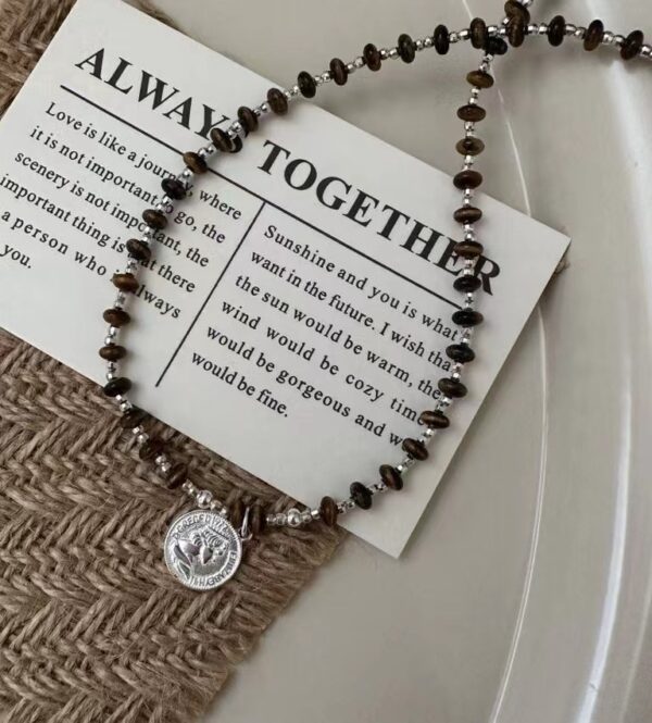 Wholesale 925 Sterling Silver Maillard Portrait Necklace - Image 3