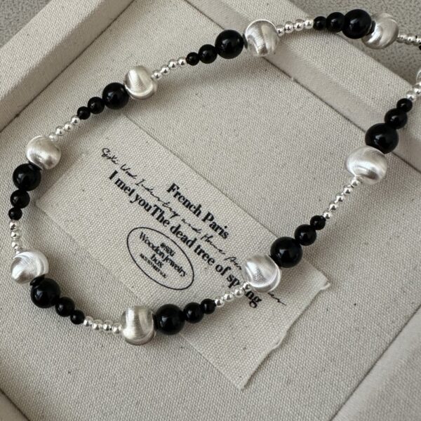 Wholesale 925 Sterling Silver Cat-eye Bead Necklace - Image 2