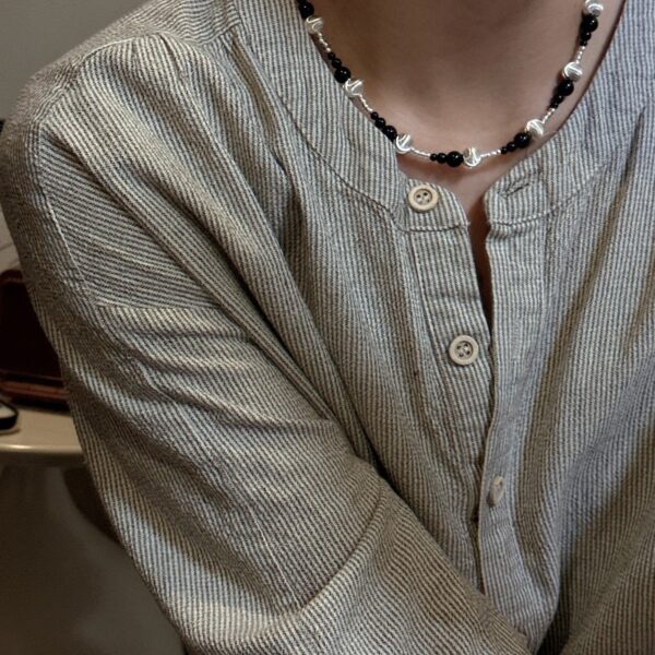 Wholesale 925 Sterling Silver Cat-eye Bead Necklace - Image 4
