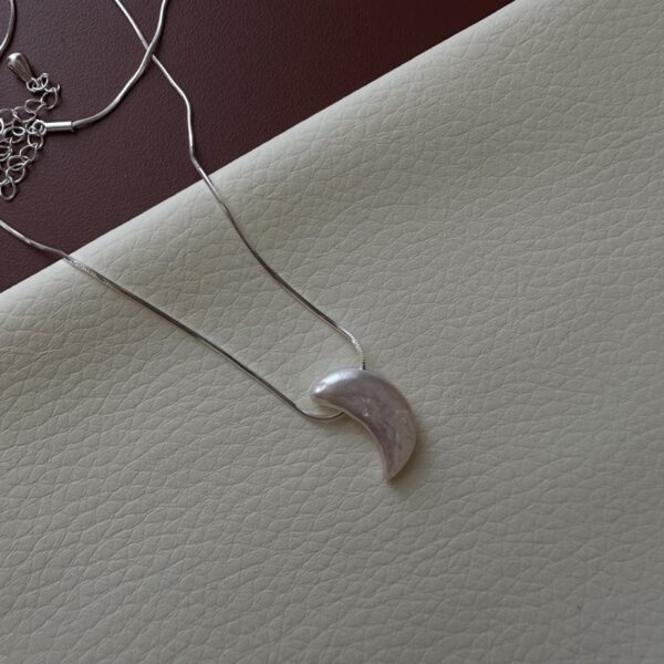 Wholesale 925 Sterling Silver Baroque Shaped Necklace - Image 3