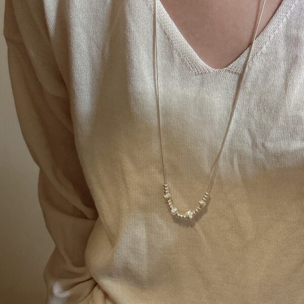 Wholesale 925 Sterling Silver Cat-eye Bead Sweater Necklace - Image 6