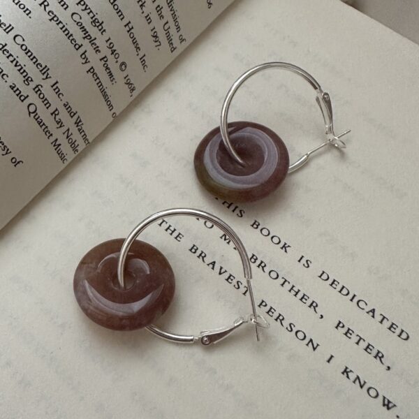 Wholesale 925 Sterling Silver Natural Stone Earrings - Image 3