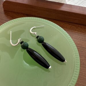 Wholesale 925 Sterling Silver Oval Stone Earrings