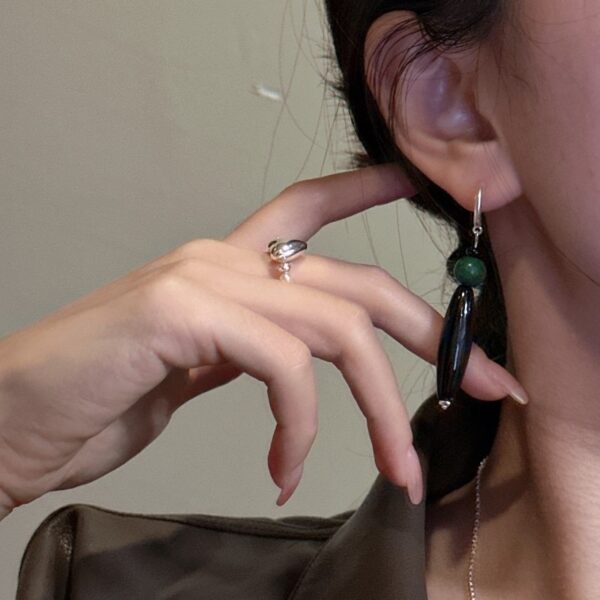 Wholesale 925 Sterling Silver Oval Stone Earrings - Image 4