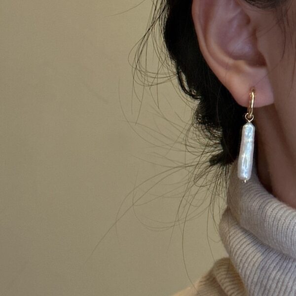 Wholesale 925 Sterling Silver Long Pearl Earrings - Image 4