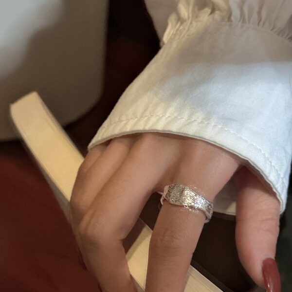 Wholesale 925 Sterling Silver Textured Ring - Image 5