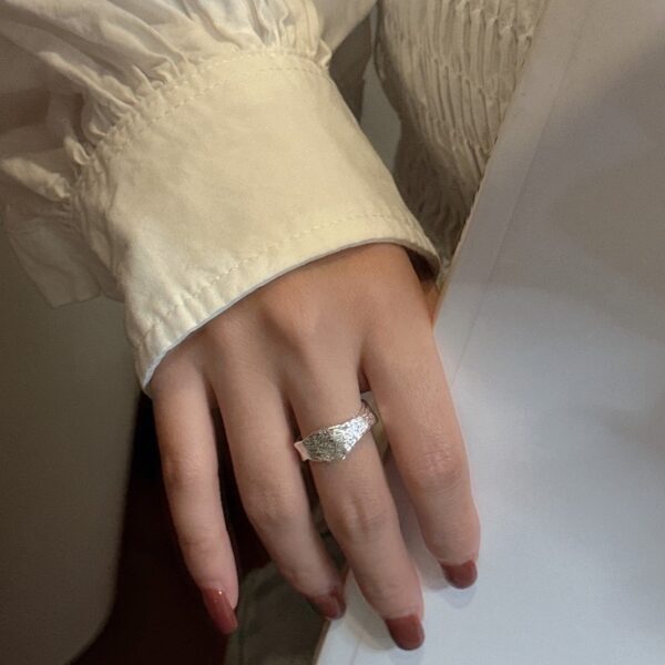Wholesale 925 Sterling Silver Textured Ring - Image 6