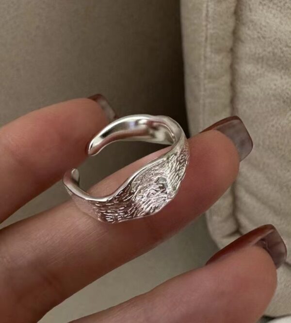 Wholesale 925 Sterling Silver Textured Ring - Image 3