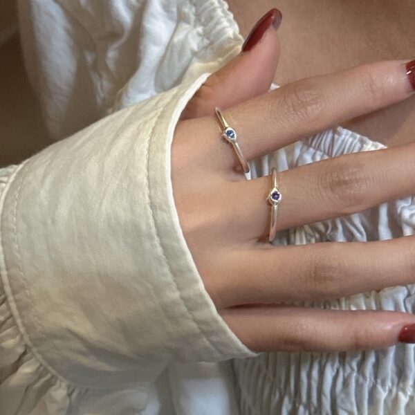 Wholesale 925 Sterling Silver Colored Zircon Ring - Image 5