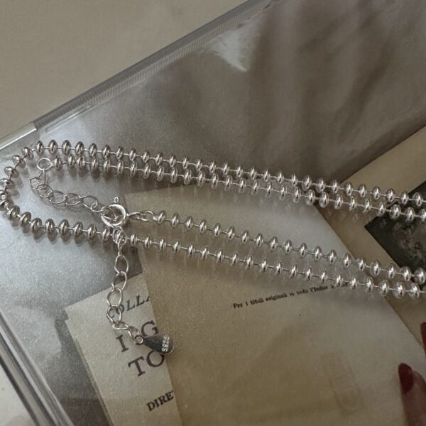 Wholesale 925 Sterling Silver Abacus Bead Necklace - Image 2
