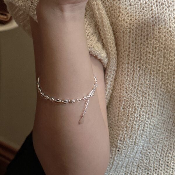 Wholesale 925 Sterling Silver Love Splicing Bracelet - Image 5