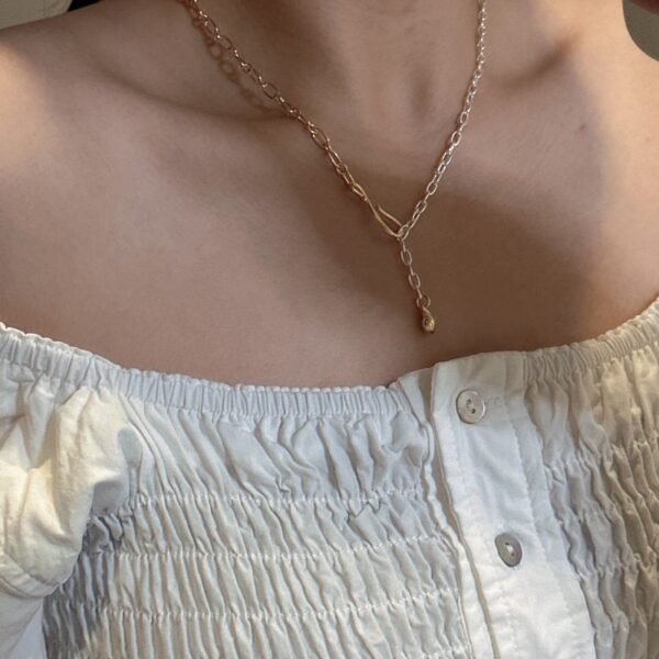 Wholesale 925 Sterling Silver Gold & Silver Necklace - Image 6