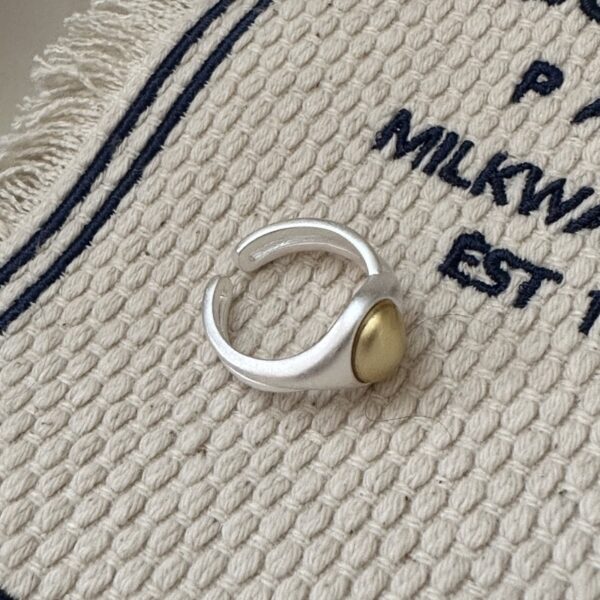 Wholesale 925 Sterling Silver Oval Frosted Ring