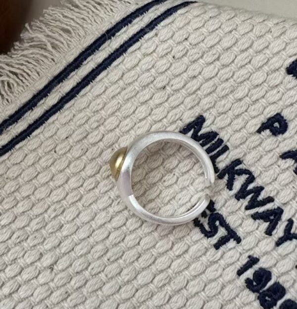 Wholesale 925 Sterling Silver Oval Frosted Ring - Image 3