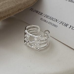 Wholesale 925 Sterling Silver Multilayer Ring