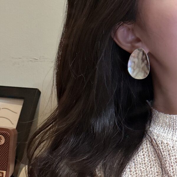 Wholesale 925 Sterling Silver Chunky Frosted Earrings - Image 5