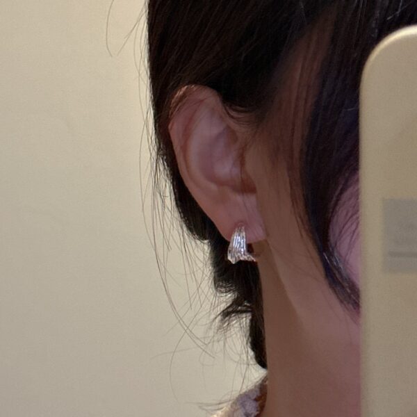 Wholesale 925 Sterling Silver Textured Earrings - Image 5