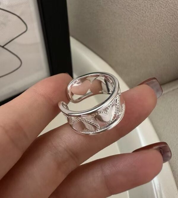 Wholesale 925 Sterling Silver Love Ring - Image 3