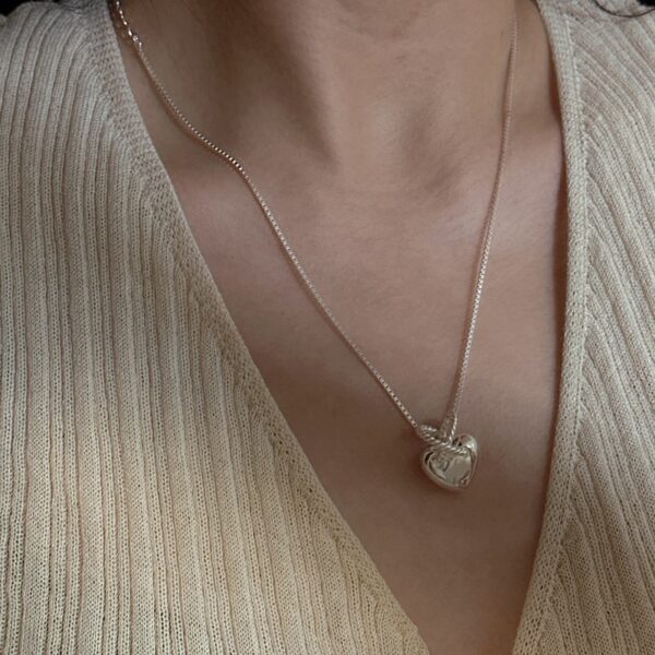 Wholesale 925 Sterling Silver Hollow Heart Necklace - Image 5