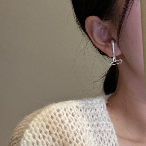 Wholesale 925 Sterling Silver Paper Clip Earrings & Ring - Image 7