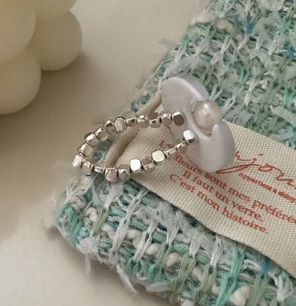 Wholesale 925 Sterling Silver White Shell Moon Ring - Image 3