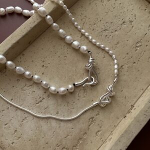 Wholesale 925 Sterling Silver Freshwater Pearl Necklace