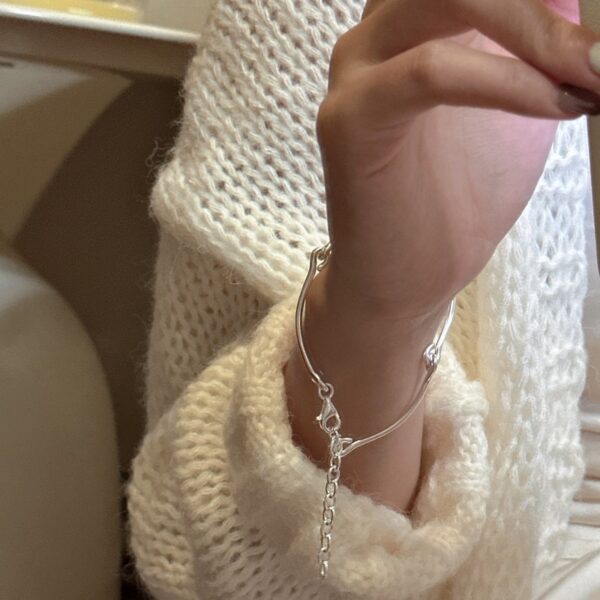 Wholesale 925 Sterling Silver Line Bracelet - Image 4