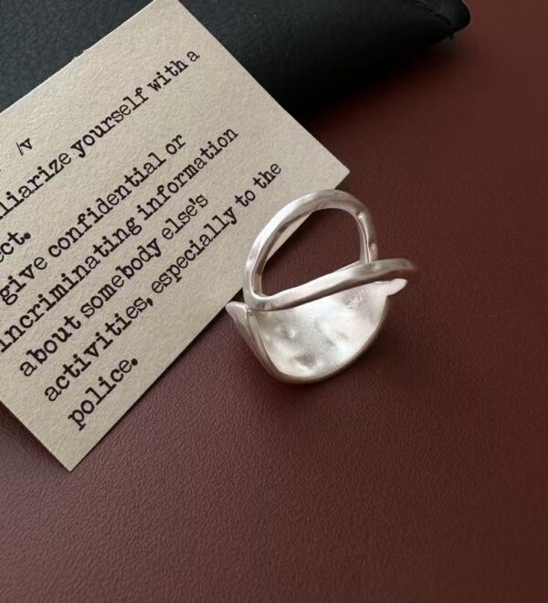 Wholesale 925 Sterling Silver Cross Hollow Ring - Image 3