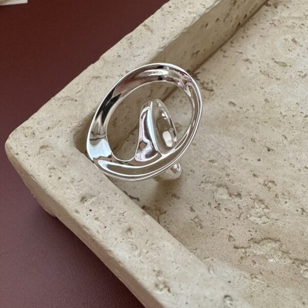 Wholesale 925 Sterling Silver Irregular Ring - Image 2