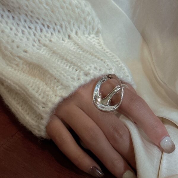 Wholesale 925 Sterling Silver Irregular Ring - Image 4