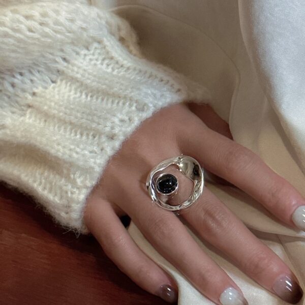 Wholesale 925 Sterling Silver Irregular Ring - Image 5