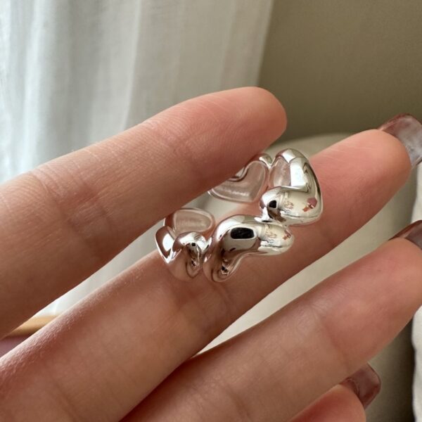 Wholesale 925 Sterling Silver Heart Ring - Image 3